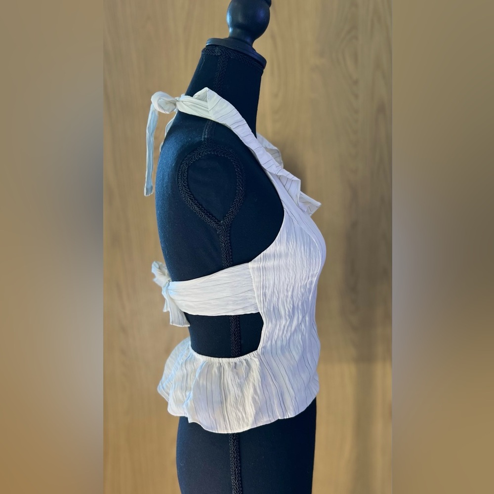 ALL Saints Ruffle Halter Top - Small - Picture 4 of 6